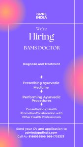 Jobs For BAMS Doctors GRPL India